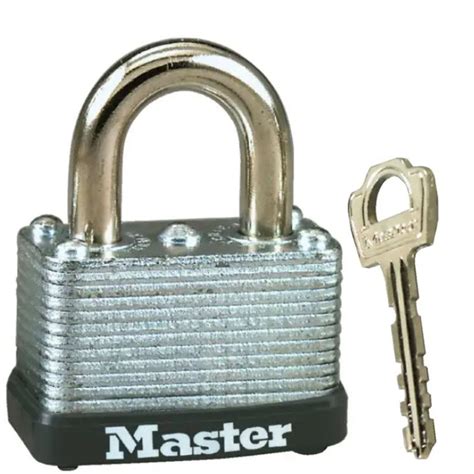 Cadenas à clé en acier laminé Master Lock 1 paquet 8596DHC Réno Dépôt