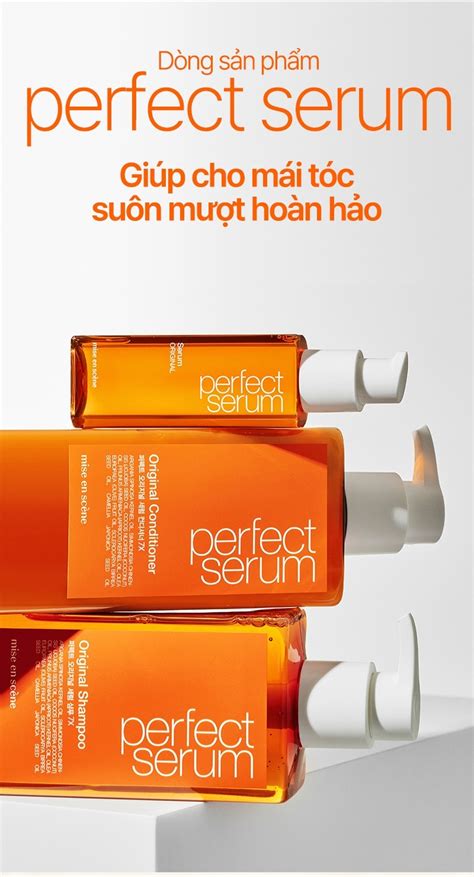 Dầu gội mise en scène Perfect Serum Original 200ml 530ml phục hồi hư