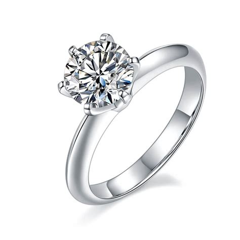 Shop Classic Prong Moissanite Solitaire Ring Online