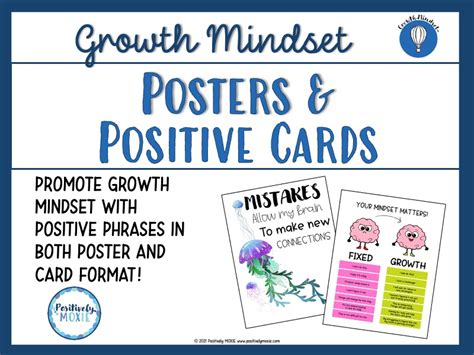 Growth Mindset Posters Positive Cards Teaching Resources