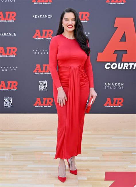 Adriana Lima Wows In Slinky Red Bodycon Dress With Hourglass Waistline Hello