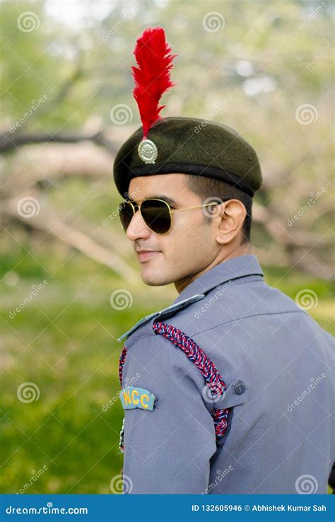 Portrait of a NCC Cadet Wearing Uniform Editorial Photo - Image of ...