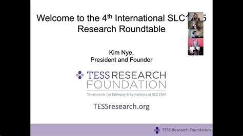 Welcome And Introduction To Tess Research Foundation Kimberly Nye Research Roundtable 2020