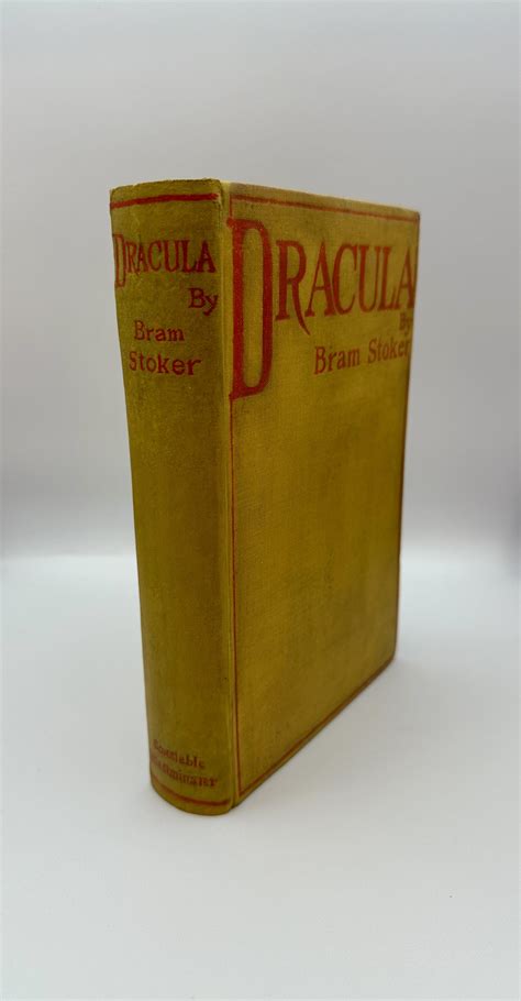 Dracula By Stoker Bram Near Fine Hardcover 1897 1st Edition Signed