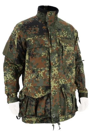 Leo K Hler Kbs Jacke Lang S Flecktarn Ksk Einsatzkampfjacke Smock