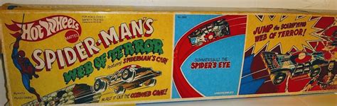 Vintage Hot Wheels Spider Mans Web Of Terror Set Rare In Box