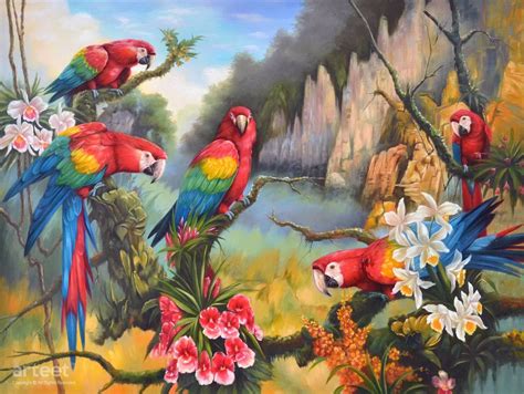 The Jungle Painting at PaintingValley.com | Explore collection of The ...