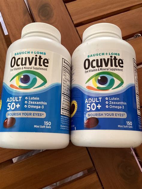 Lot Of 2 Ocuvite Adult 50 Eye Vitamin Mini Softgels 150 In Each EBay