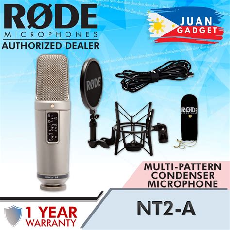 Rode NT2 A Professional Studio Recording Kit Condenser Microphone Large