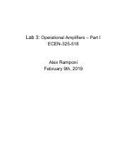 Ecen Lab Pdf Lab Operational Amplifiers Part I Ecen