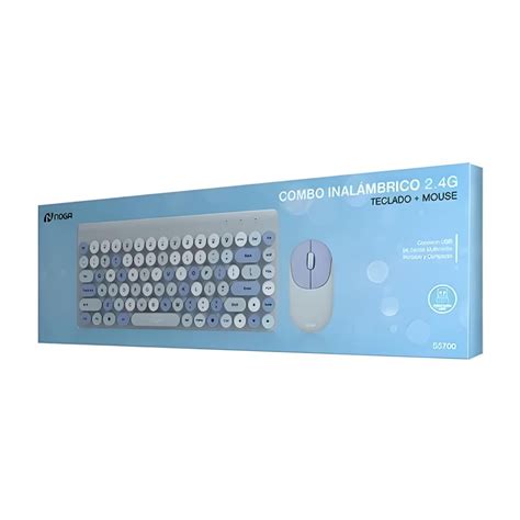 Kit Teclado Y Mouse Inal Mbrico Noga S Black Salta