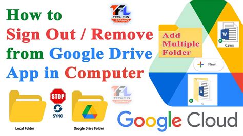 How To Sign Out Remove From Google Drive App In Computer YouTube