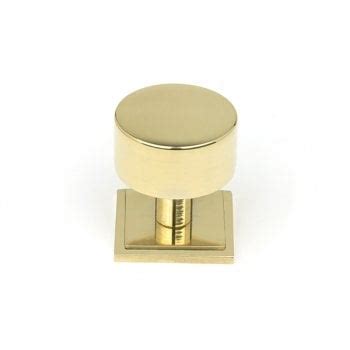 From The Anvil Polished Brass Kelso Cabinet Knob Mm Square