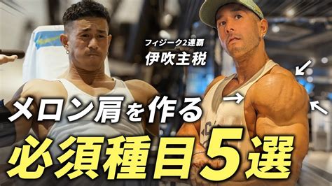 初心者向けフィジーク日本2連覇王者が選ぶメロン肩を作る必須種目5選 YouTube