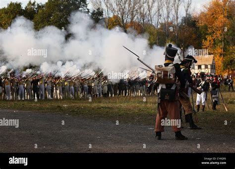 Reenactment Of The Battle Of Leipzig Or Battle Of The Nationson 1619