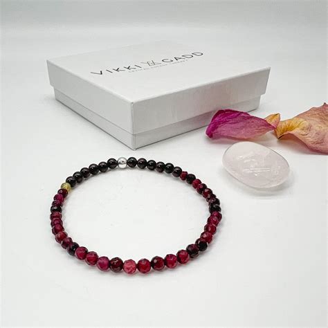 Red Garnet Strength And Courage Crystal Bracelet Vikki Gadd