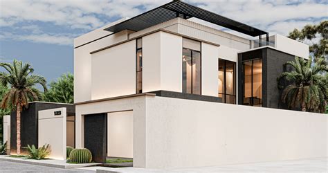 Modern Villa Elevation on Behance