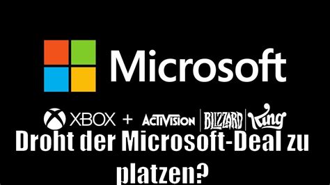 Platzt der Deal zwischen Microsoft und Activision Blizzard US Behörde