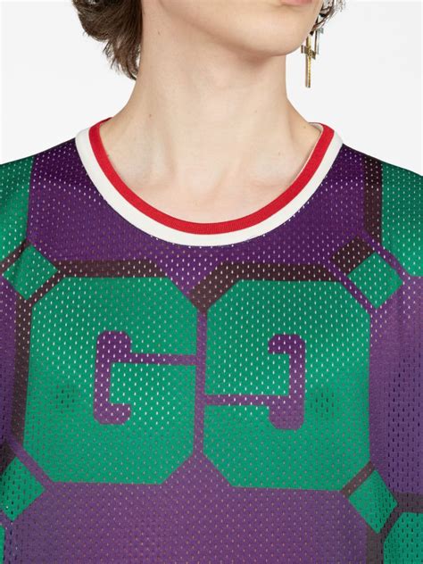 Gucci Gg Print Short Sleeved T Shirt Farfetch