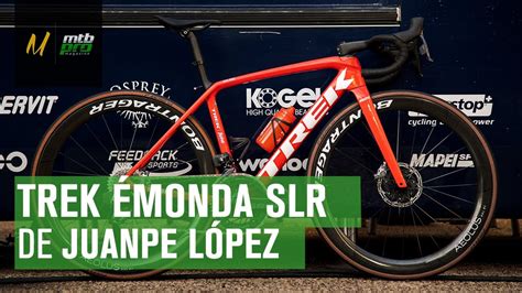 Analizamos la Bici de Juanpe López con él y su mecánico Trek Émonda