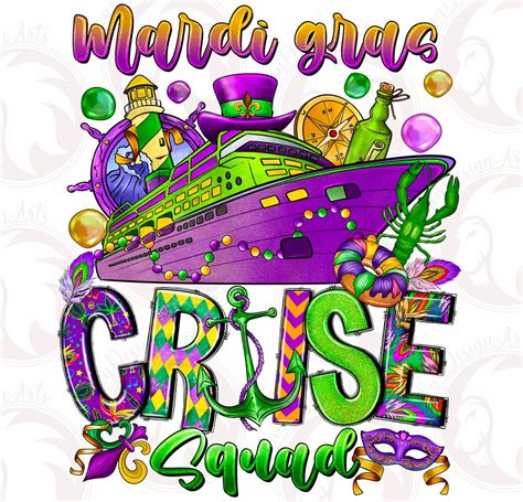 Mardi Gras Cruise Squad 2023 Png, Sublimation Design Download, Happy ...