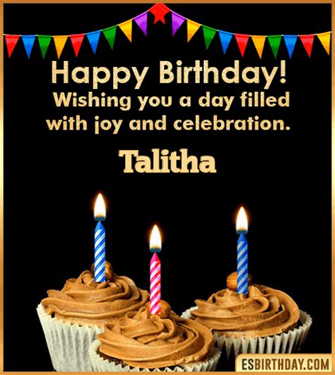 Happy Birthday Talitha Images Animated Wishes Gifs