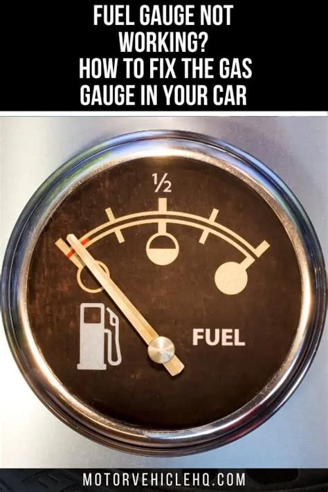 Fuel Gauge Not Working How To Fix The Gas Gauge In Your Car Motor