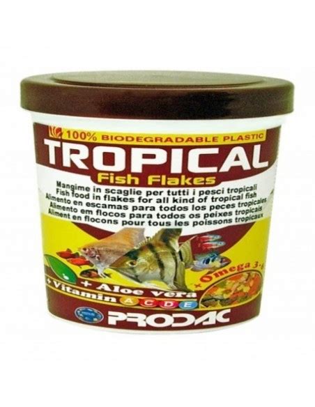 Prodac Tropical Fish Flakes Alimento Compuesto En Escamas