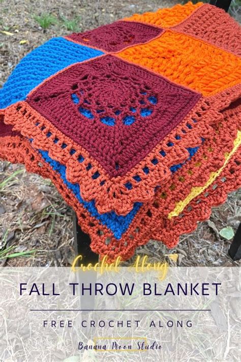 Fall Crochet Along Blanket Pattern Banana Moon Studio