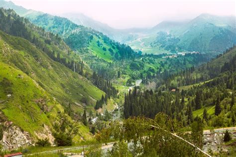 Landscape Mountains Central Asia Stock Image - Image of terrain ...