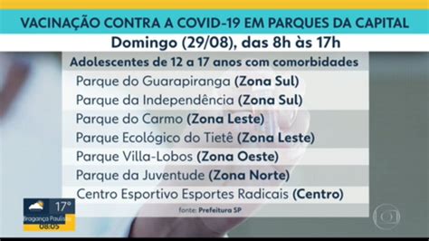 Cidade de SP fará ação em parques para vacinar contra Covid