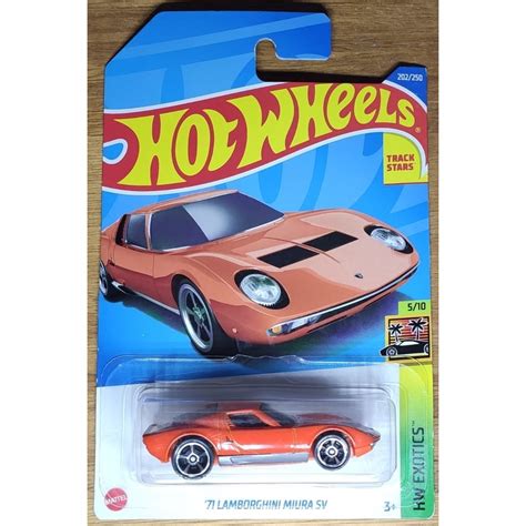 Hot Wheels Lamborghini Miura SV Cartela Longa Lote L HCV Shopee Brasil