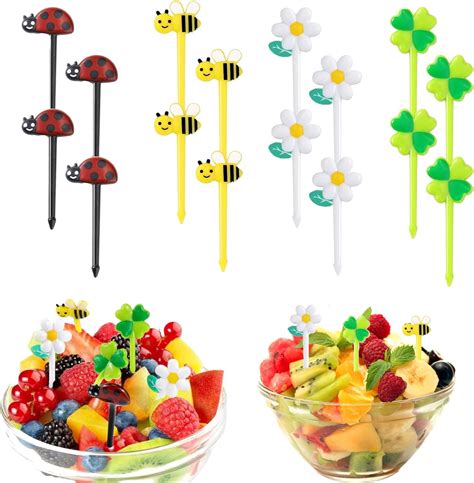 St Ck Food Picks Kinder Obstgabeln Kinder Piekser Fingerfood