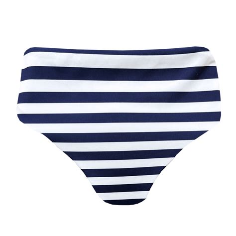 Biquíni Hot Pants Asa Delta Listras Azul Navy Biquíni Moda Praia Marétoa