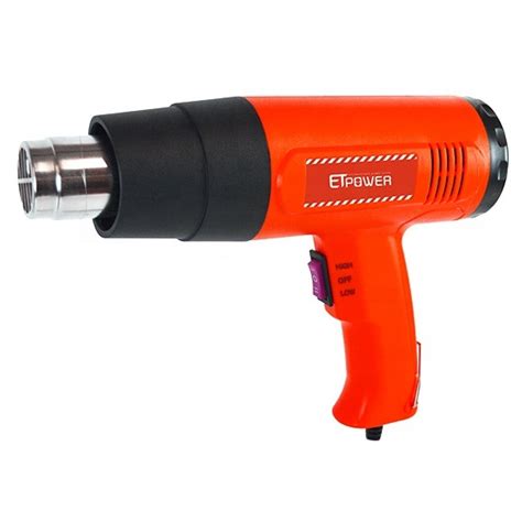 Etpower Heat Gun W Heavy Duty Hot Air Gun Kit For Shrinking PVC Stripping Paint Crafts