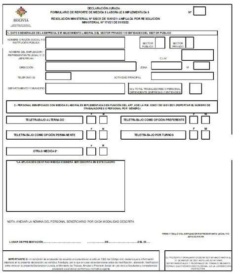 Requisitos Para El Ministerio De Trabajo Bolivia 2023