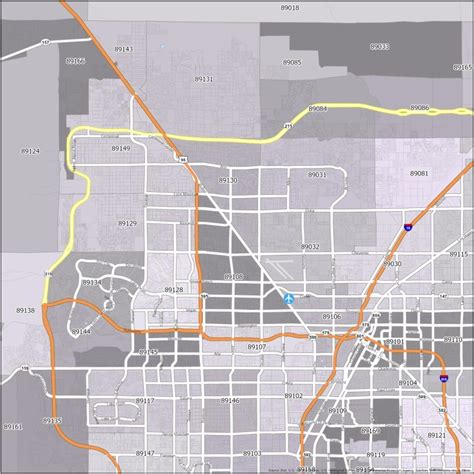 Las Vegas Zip Code Map - GIS Geography