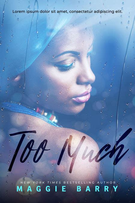 Too Much African American Fiction Premade Book Cover For Sale