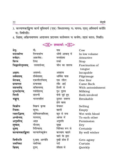 Rbse Book Class 9 Sanskrit शेमुशी प्रथमो Chapter 3 गोदोहनम Hindi English Medium Pdf Download