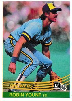 Donruss Robin Yount Front Robin Yount Milwaukee Brewers