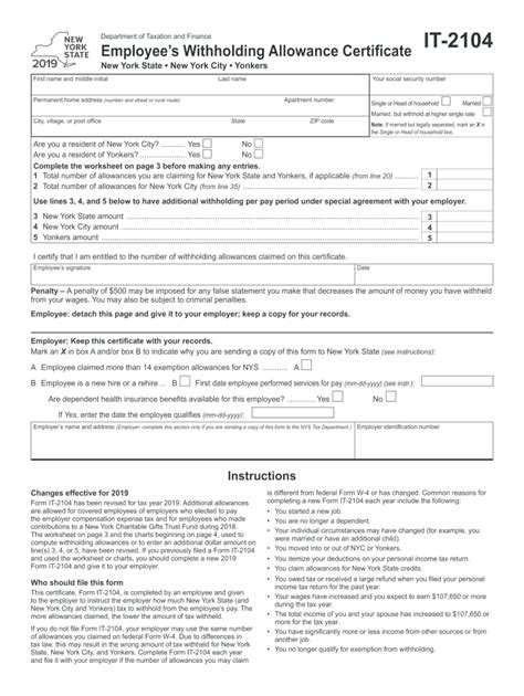 Nys Withholding Form Fill Out And Sign Printable Pdf