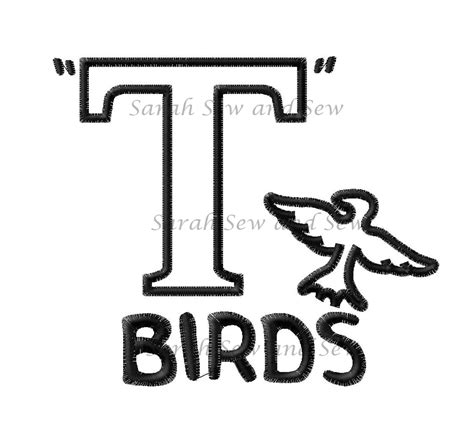 Printable T Birds Logo