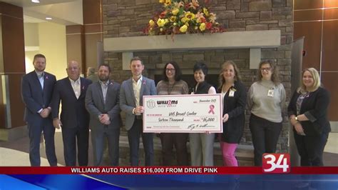 Williams Auto Group raises $16,000 in Drive Pink campaign | WIVT - News 34