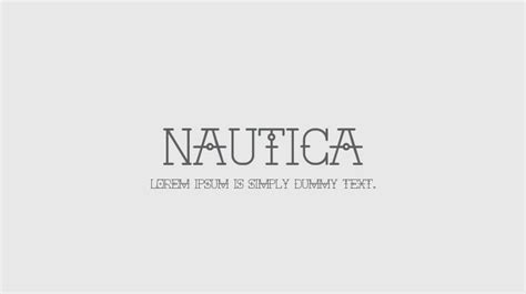 Nautica Font Download Free For Desktop And Webfont