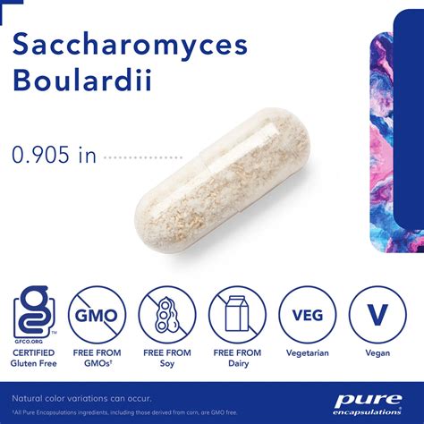 Pure Encapsulations Saccharomyces Boulardii 60 Capsules Nutriessential