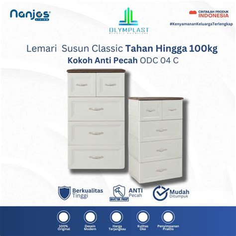 Promo Olymplast Lemari Laci Baju Drawer Cabinet Susun Odc Classic