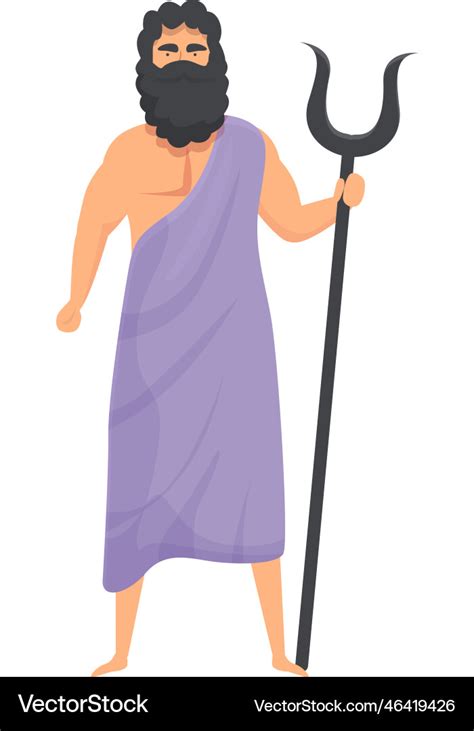 Hades icon cartoon greek athena Royalty Free Vector Image