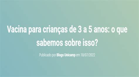 Arquivos Especial Covid Blogs De Ci Ncia Da Unicamp