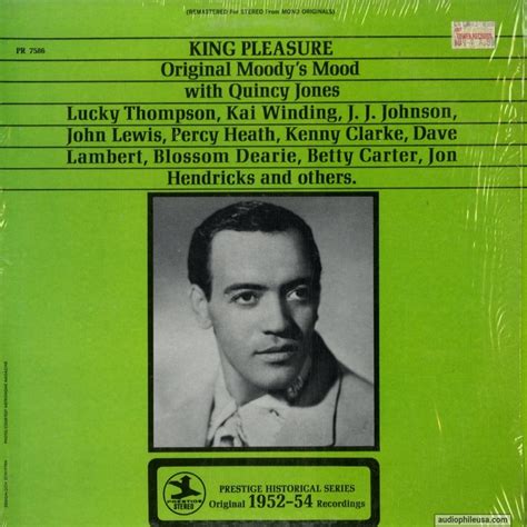 King Pleasure Original Moody S Mood Rare Collectible Vinyl Record