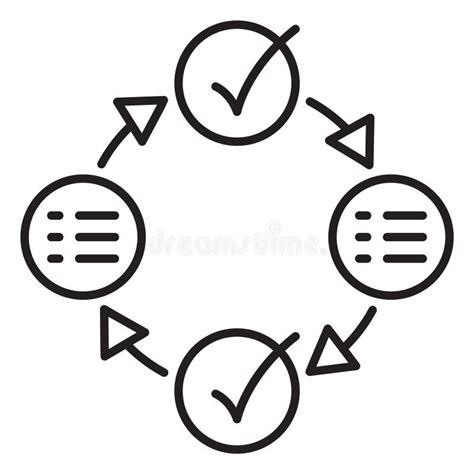 Project Management Charts Statistics Vector Icon Illustration Stock